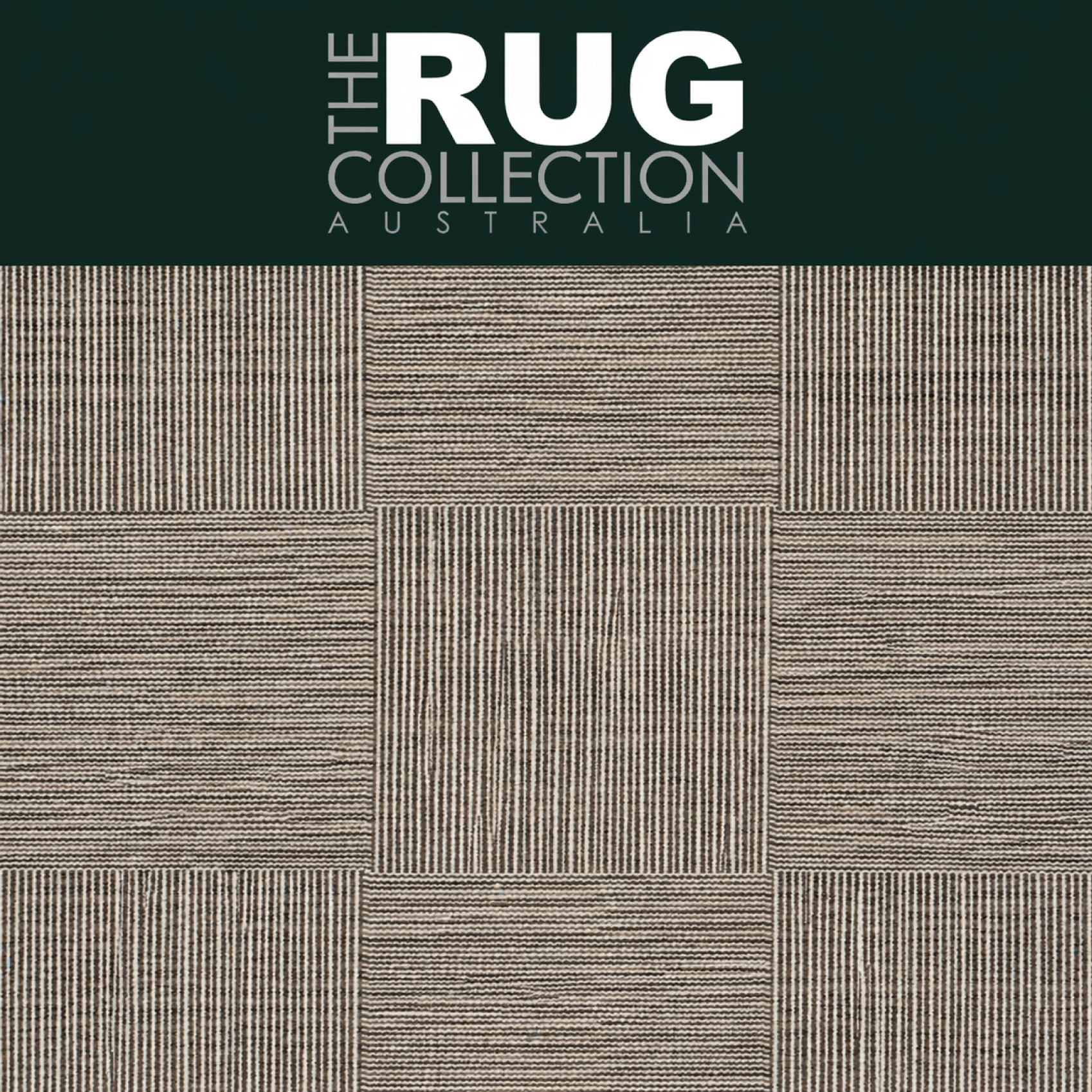 RUG COLLECTION Wool Rug - Braid Box Walnut